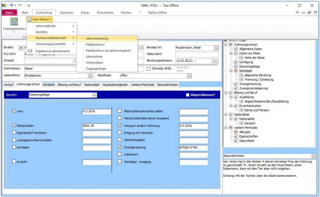 Software für Sozialämter in der zentralen Fachstelle Wohnen - rocom