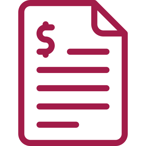 Blatt mit Dollarzeichen und Knick rot Blatt mit Dollarzeichen und Knick rot