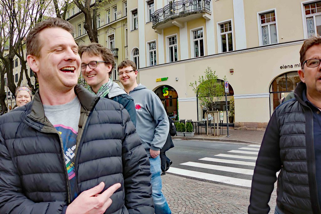 Haben immer gut lachen: Männerrunde v. l. n. r. Michael Wild, Jan-Philip Frank, Seabstian Bätz und Jens-Peter Riedl