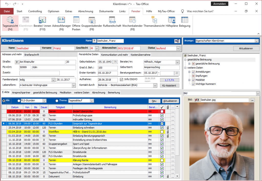 "Elektronische Fallakte in der Software Tau-Office