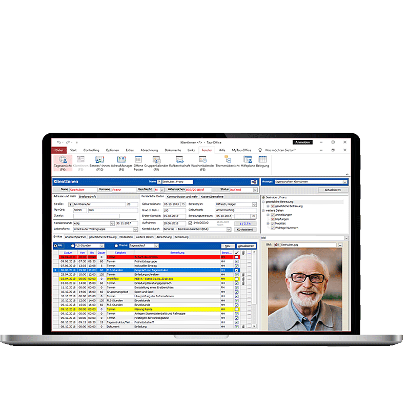 iPad Tau-Office Mobil Ansicht iPad Tau-Office Mobil Ansicht